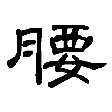 字 楷书书法"腰"字 隶书书法"腰 字 隶书书法"腰"字 行书书法