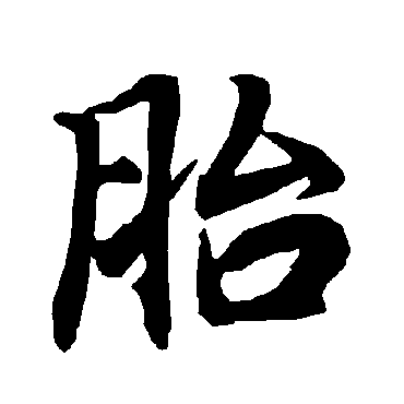 胎_胎字怎么写好看_胎的写法_书法字典_大圈网